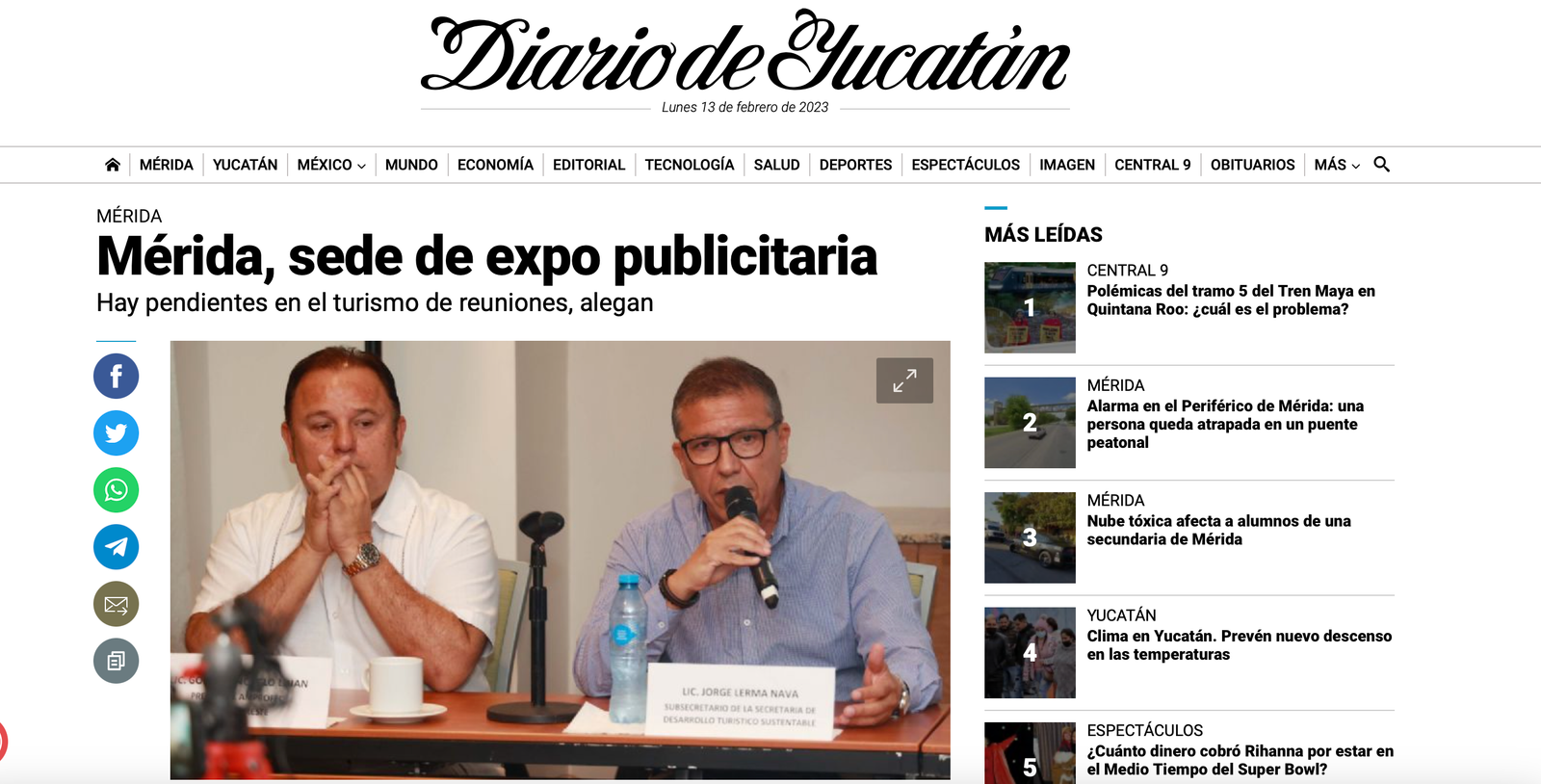 Mérida, sede de expo publicitaria Hay pendientes en el turismo de reuniones, alegan