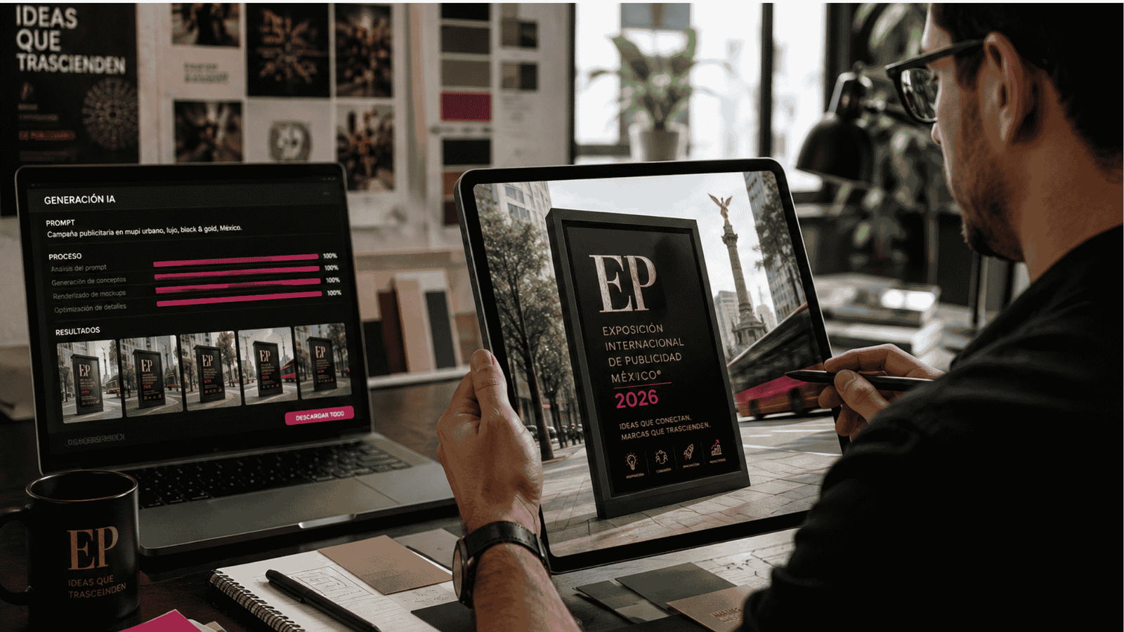 Los generadores de imágenes con IA aceleran la creación de mockups para presentaciones de campañas.